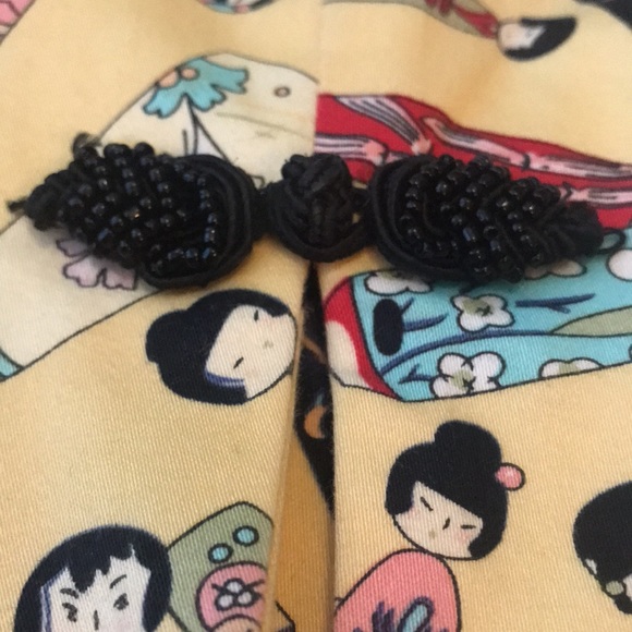 NOUVEAUX Fun & Flirty Asian Inspired Print Jacket - Size 14 - $28 - Picture 7 of 7